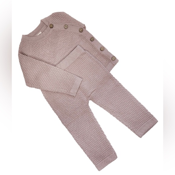 Sasha Knitted 2pc Set - Mauve - Picture 1 of 1